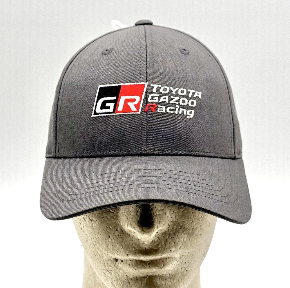 Toyota Gazoo Racing Gray Snap Back Cap With Embroidered Logo - New Unworn